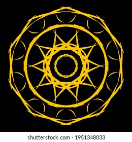simple geometric mandala design .
