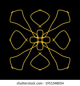 simple geometric mandala design .