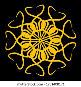 simple geometric mandala design .
