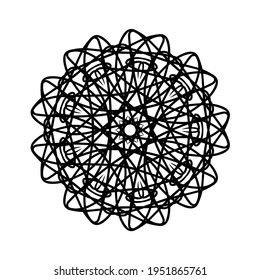 simple geometric mandala design .