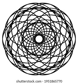 simple geometric mandala design .