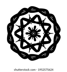 simple geometric mandala design .