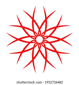 simple geometric mandala design .