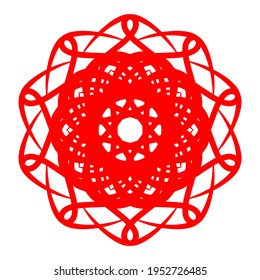 simple geometric mandala design .