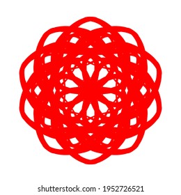simple geometric mandala design .