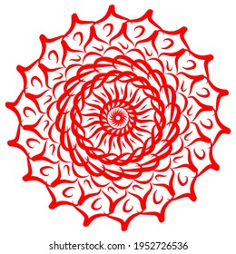 simple geometric mandala design .