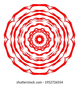 einfaches geometrisches Mandala-Design.