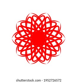 diseño simple de mandala geométrica.
