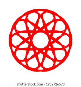 simple geometric mandala design .