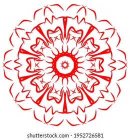 simple geometric mandala design .