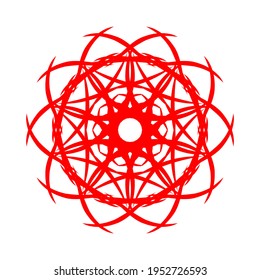 einfaches geometrisches Mandala-Design.