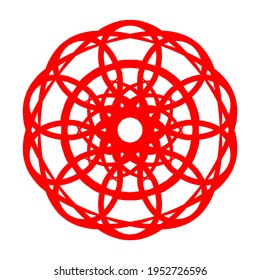 simple geometric mandala design .