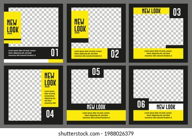 Simple geometric and modern Social Media template banner. Easy to edit for social media design