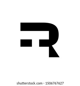 simple geometric monogram R and H initial letter logo idea design. vector icon illustration inspiration with eps10. clean, unique and modern style logos with hidden or double meaning & negative space
