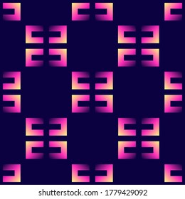 Simple geometric mosaic seamless pattern. Abstract vector wallpaper.	