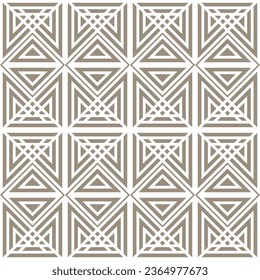 Simple geometric ornament. Vector seamless pattern.