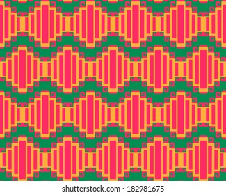 Simple geometric ornamental border. Vector illustration.
