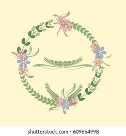 Simple geometric ornaments, round patterns