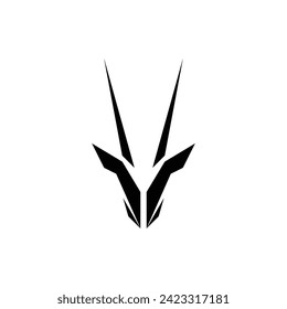 Simple and geometric Oryx head logo