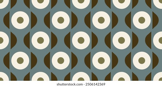 Simple geometric pattern abstract round shape motif classic blue minimal background. Repeat tiny small element modern fabric design textile swatch ladies dress, man scarf, shirt all over print block.