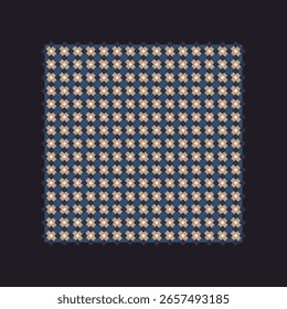 Padrão geométrico simples forma abstrata motivo classy violeta marrom fundo mínimo. Repetir pequeno elemento de tecido design moderno quadrado cachecol tecido swatch allover bloco de impressão. Cor branca, cinza.