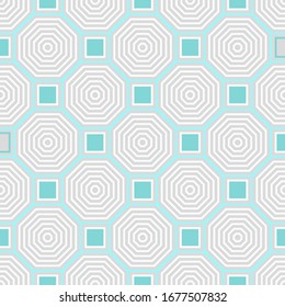 Simple geometric pattern, beauty blue background