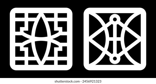 Simple Geometric Pattern for Decoration, Background, Panel, and CNC Cutting