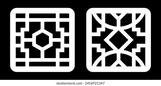 Simple Geometric Pattern for Decoration, Background, Panel, and CNC Cutting