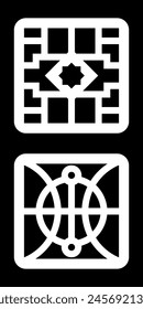 Simple Geometric Pattern for Decoration, Background, Panel, and CNC Cutting