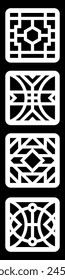 simple geometric pattern for decoration, background, panel, and CNC cutting
