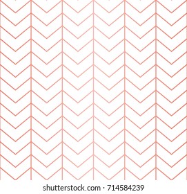 Simple geometric pattern. Endless. Seamless Pattern. Vector Lines. Trendy Copper Look.