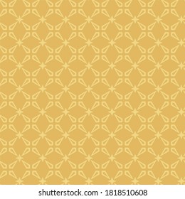 Simple geometric pattern. Gold colors. Seamless Wallpaper texture. Background image. Vector image