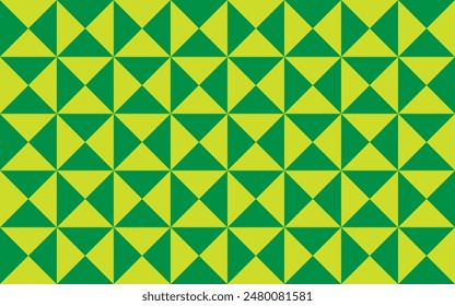 Simple Geometric Pattern with green color combination