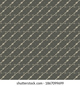 Simple geometric pattern, made of intersections of broken, oblique and horizontal stripes. Gray surface divided into parallelograms.