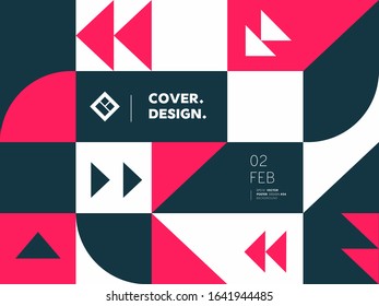 Simple geometric pattern. Modern minimal geometrical background.