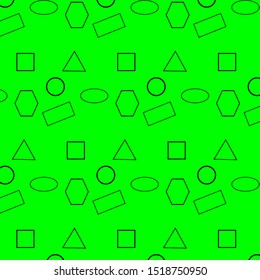 Simple geometric pattern repeated on a lime green background. 