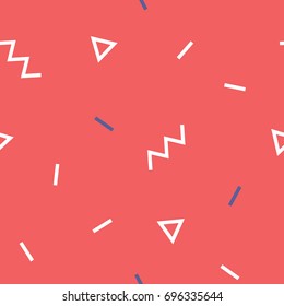 Simple geometric pattern. Seamless minimalistic background for wrapping paper, web, blog, poster, banner. Vector illustration.