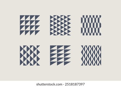 Simple geometric pattern. Simple geometric shape with triangle. Simple geometrical figure for your project. Basic vector print.