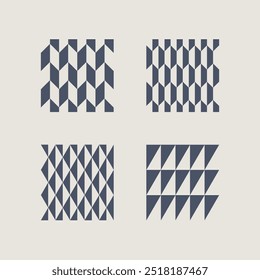 Padrão geométrico simples. Forma geométrica simples com triângulo e losango. Figura geométrica simples para o seu projeto. Impressão vetorial com forma básica.