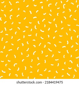 Simple geometric pattern with short strokes. Seamless hand drawn texture. Fashion 80-90s. Hipster Memphis style.