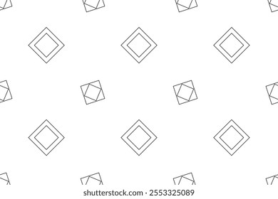 Simple geometric pattern of squares in black and white, ideal for childrens coloring activities.
