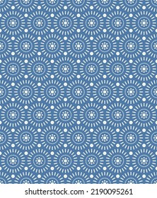 Simple geometric print block for fabric clothes , home textile, interior wallpaper. Seamless pattern design. Vector illustration. 