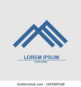 Simple geometric realty logo design for anything