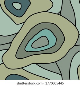 Simple geometric seamless pattern with abstract shapes. Trendy hand drawn textures. Modern abstract design for paper, fabric, interior decor and other users.