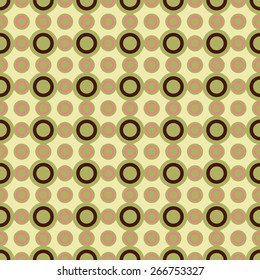 Simple geometric seamless pattern with circles.