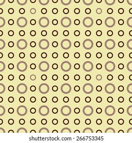 Simple geometric seamless pattern with circles.