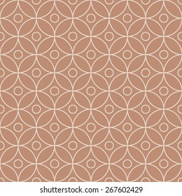 Simple geometric seamless pattern with circles.