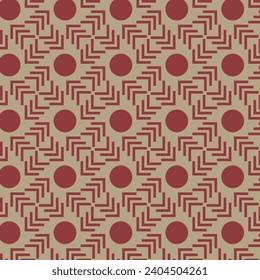 simple geometric seamless pattern with red background