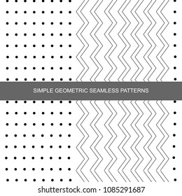 Simple geometric seamless patterns