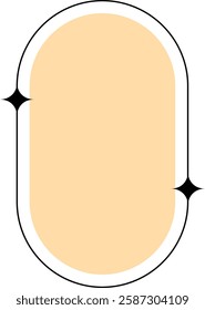 Simple Geometric Shape Aeshetic Frame